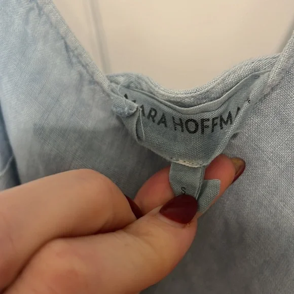 EUC Mara Hoffman Zoya Dress in Indigo Dye Sz S - Picture 3 of 6